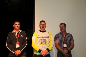 Reversible: L/R in picture: Mathieu Cormoreche, France 3rd Centre: John Whelan, Rep. Ireland 1st Thomas Cochrane, Northern Ireland 2nd